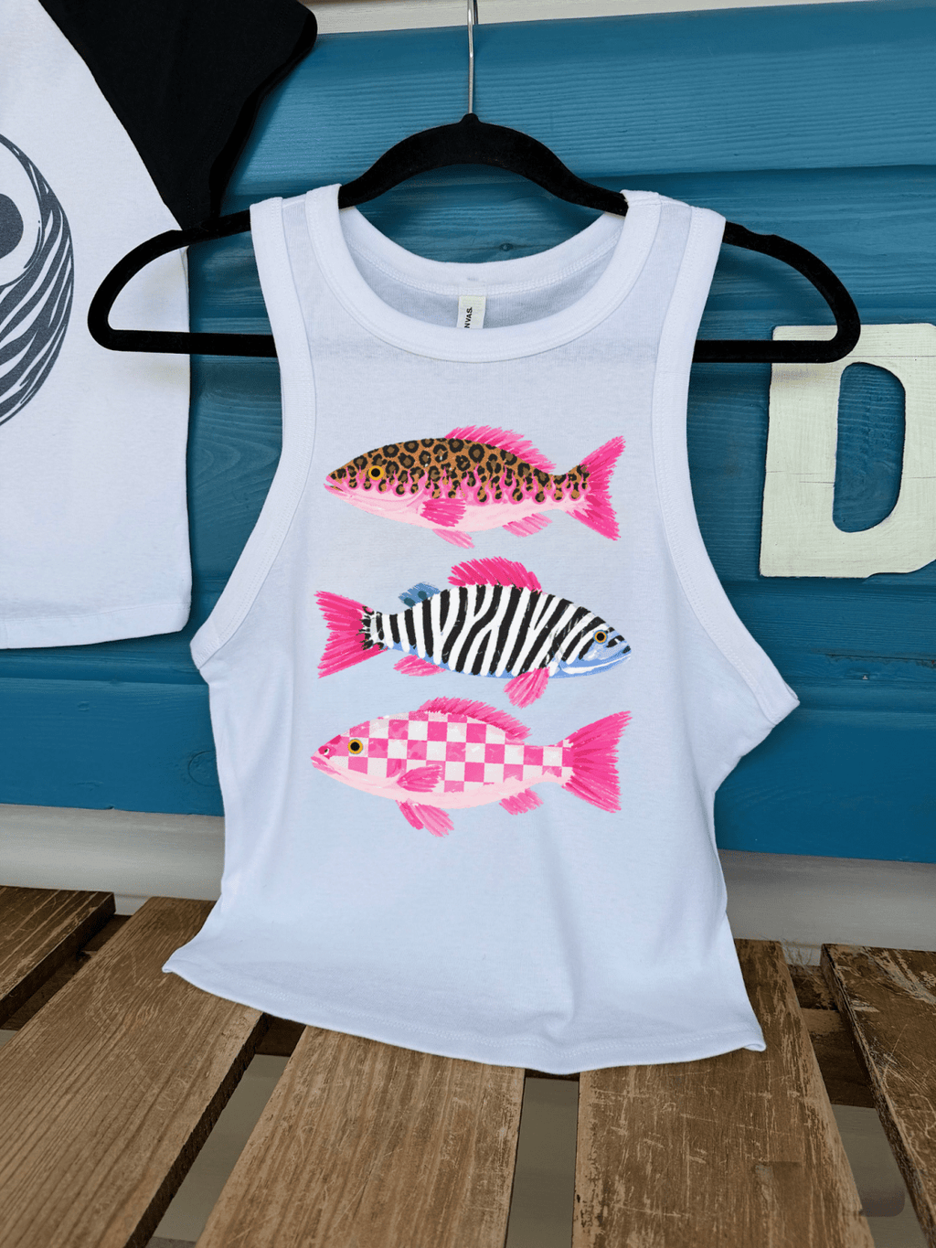 Groovy Fish Cropped Tank - Poppy & Vine