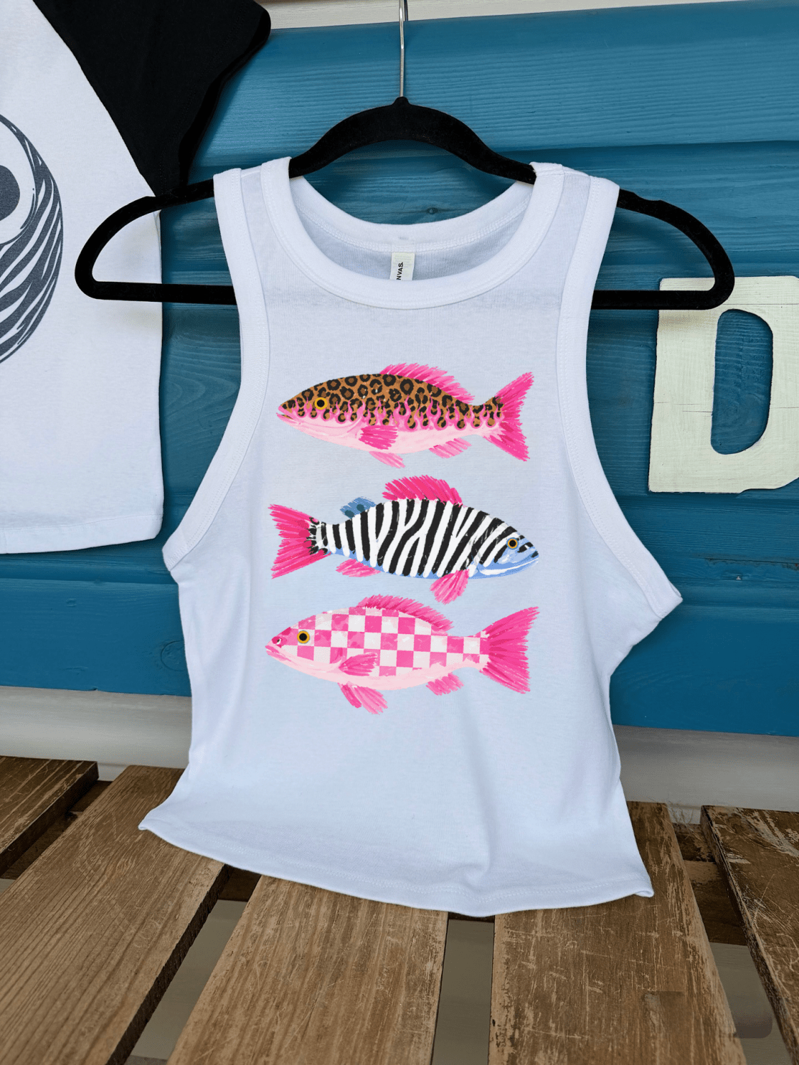 Groovy Fish Cropped Tank - Poppy & Vine