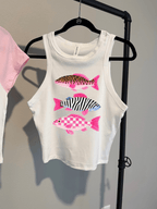 Groovy Fish Cropped Tank - Poppy & Vine