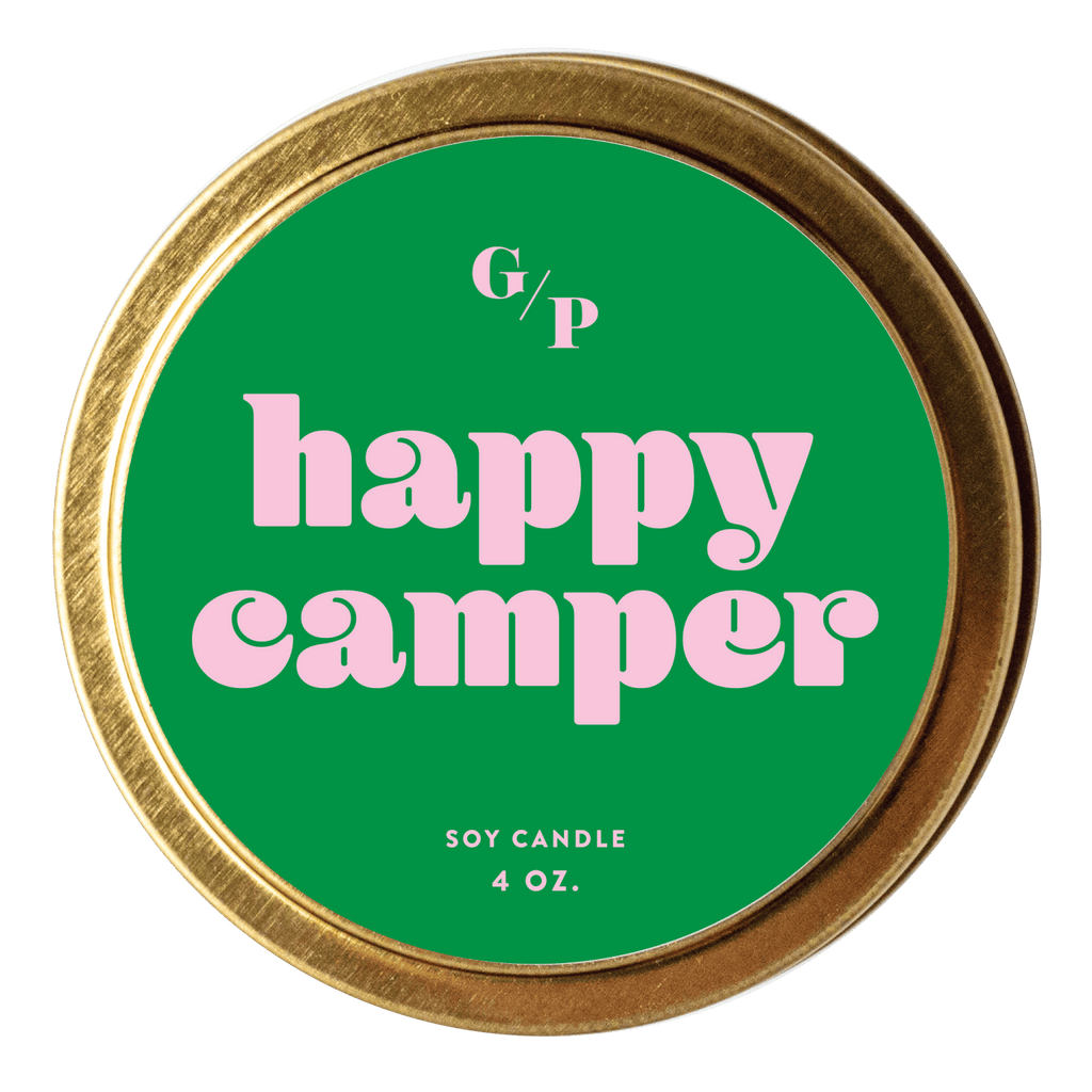 Happy Camper 4 oz. Just Because Candle Tin - Poppy & Vine