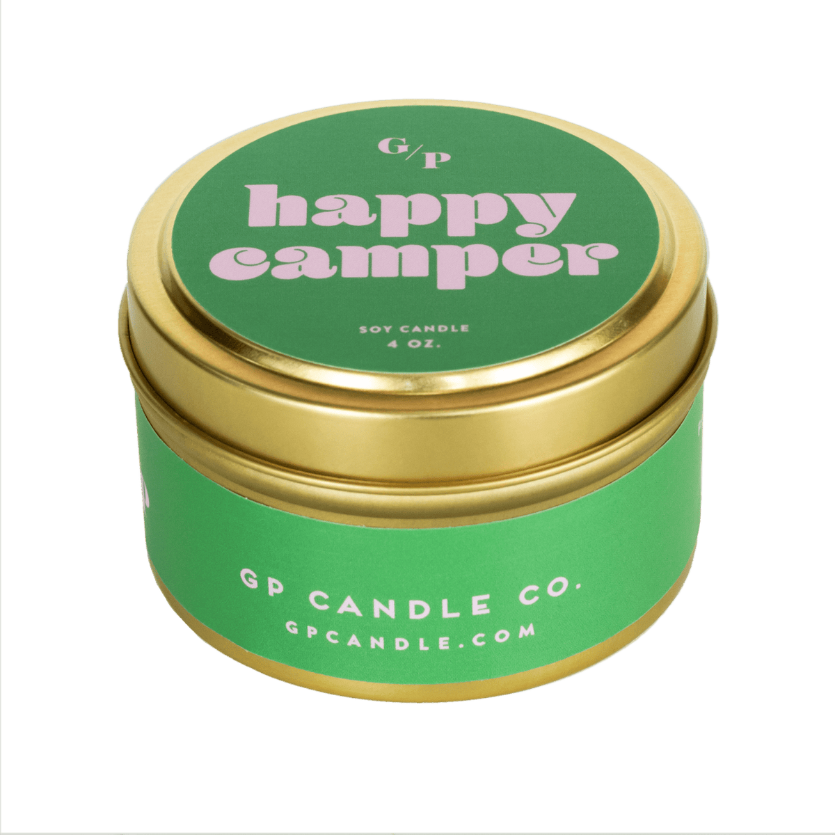 Happy Camper 4 oz. Just Because Candle Tin - Poppy & Vine