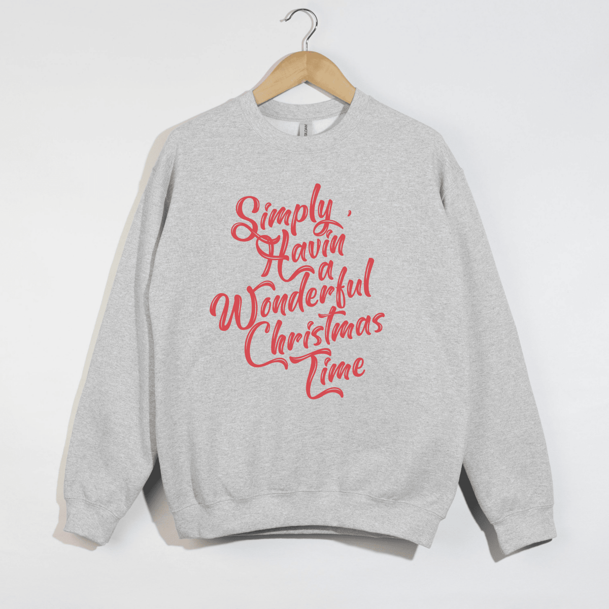Having a Wonderful Christmas Time Crewneck Sweatshirt | Holiday Sweatshirt - Poppy & Vine