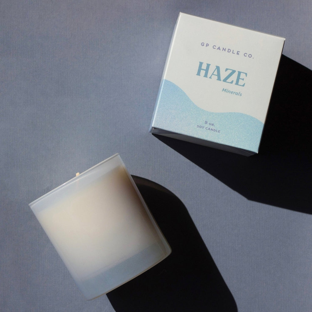 Haze 9 oz. Hue Candle (Minerals) - Poppy & Vine