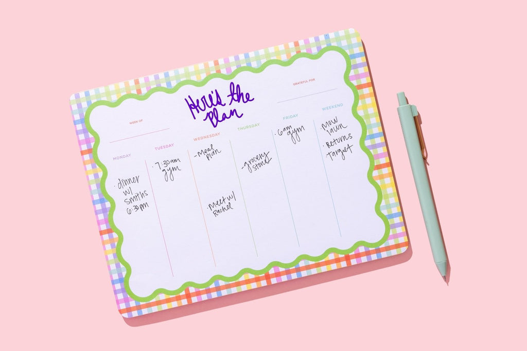 Here's The Plan Weekly Planner - Poppy & Vine