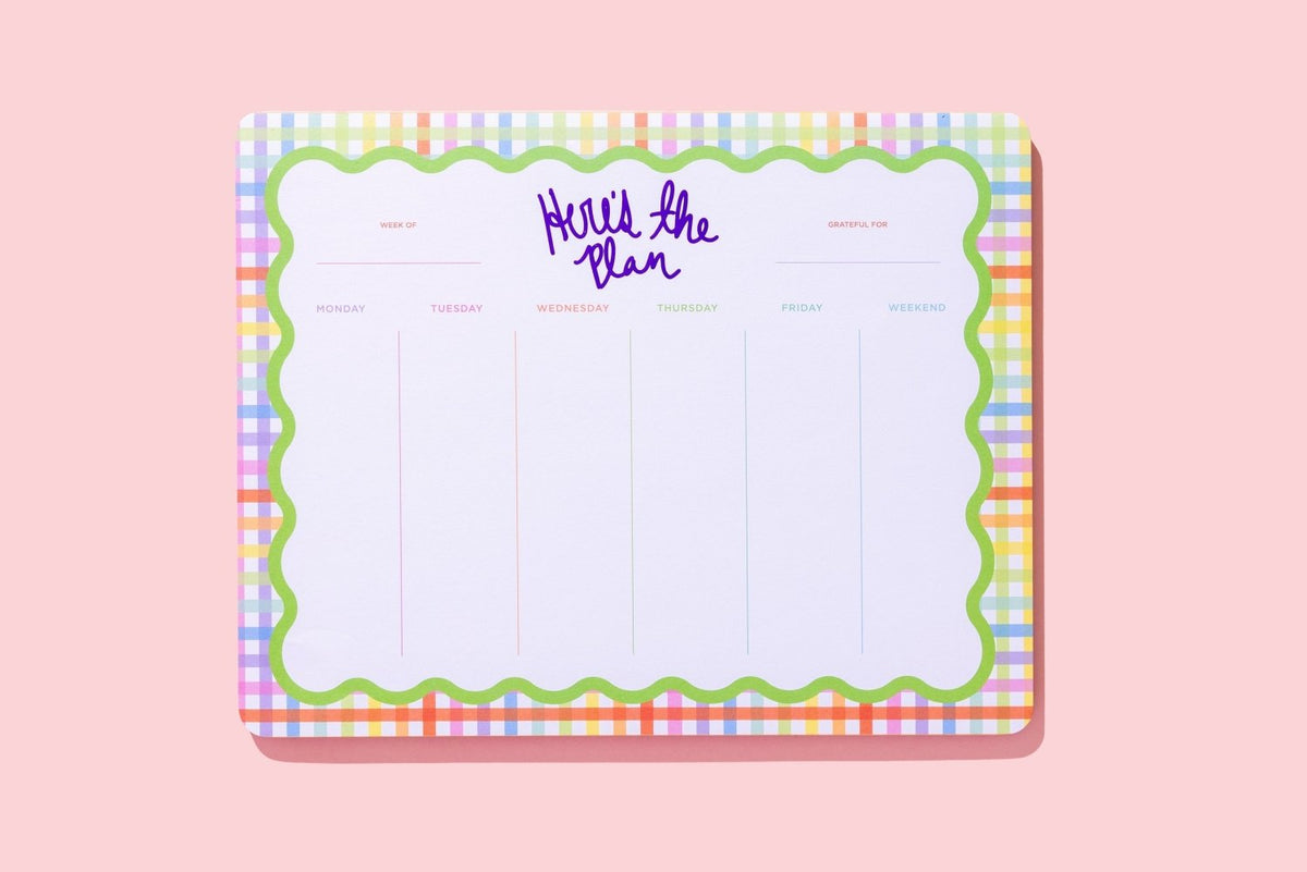 Here's The Plan Weekly Planner - Poppy & Vine