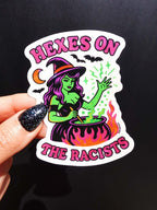 Hexes On The Racist Halloween Vinyl Sticker - Poppy & Vine