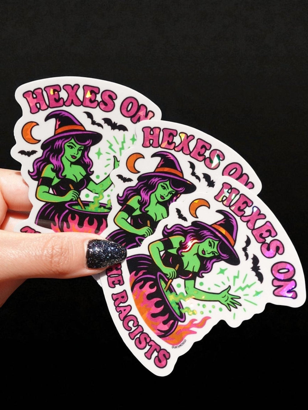 Hexes On The Racist Halloween Vinyl Sticker - Poppy & Vine