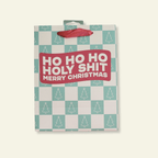 Ho Ho Holy Shit - Holiday Christmas Gift Bag, Funny Gift Bag, Gift Wrap - Poppy & Vine