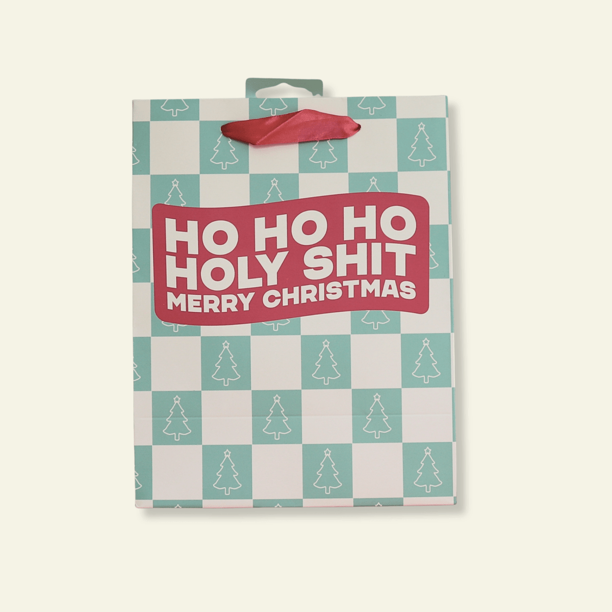 Ho Ho Holy Shit - Holiday Christmas Gift Bag, Funny Gift Bag, Gift Wrap - Poppy & Vine