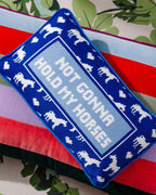 Hold My Horses Needlepoint Pillow - Poppy & Vine