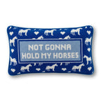 Hold My Horses Needlepoint Pillow - Poppy & Vine