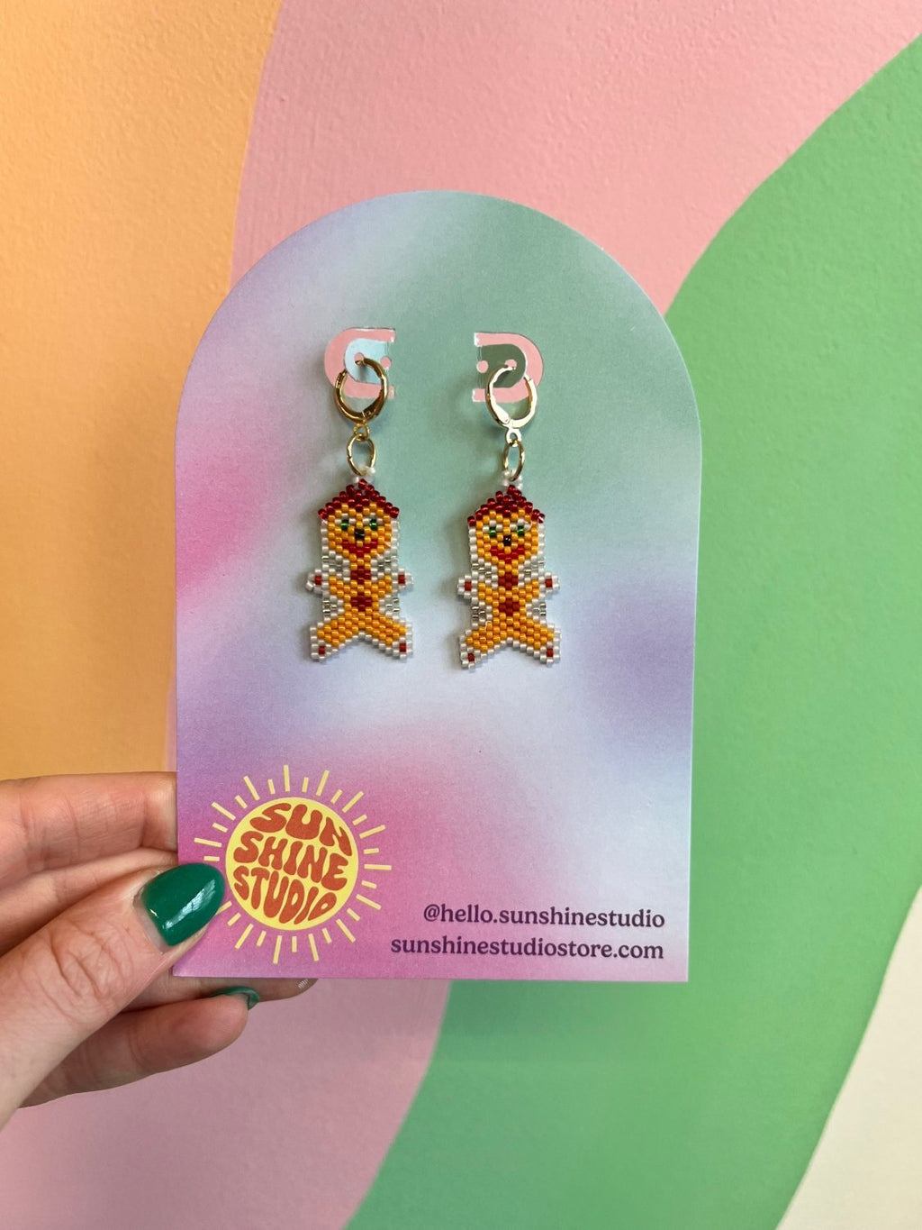Holiday Beaded Earrings - Poppy & Vine