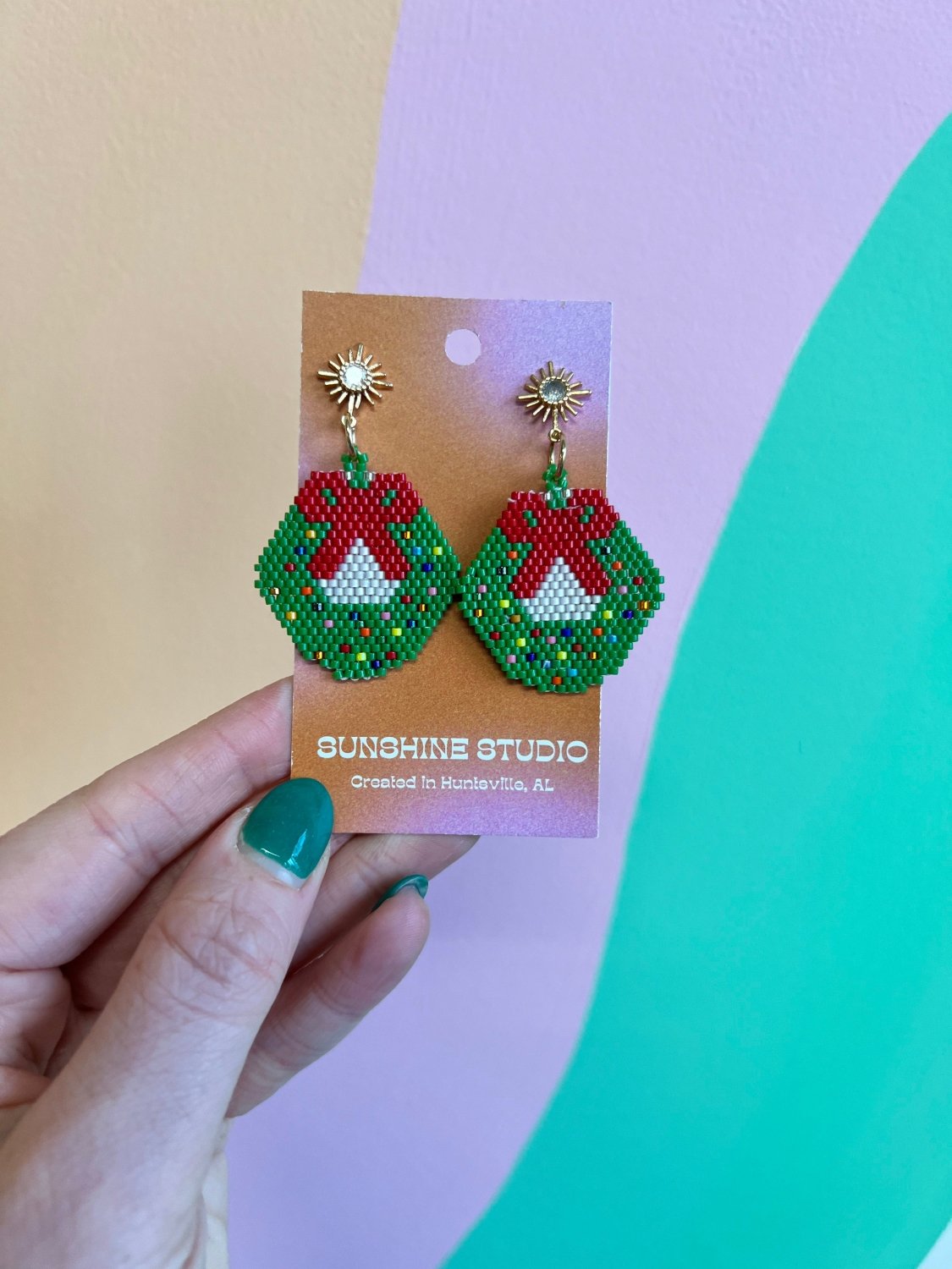 Holiday Beaded Earrings - Poppy & Vine