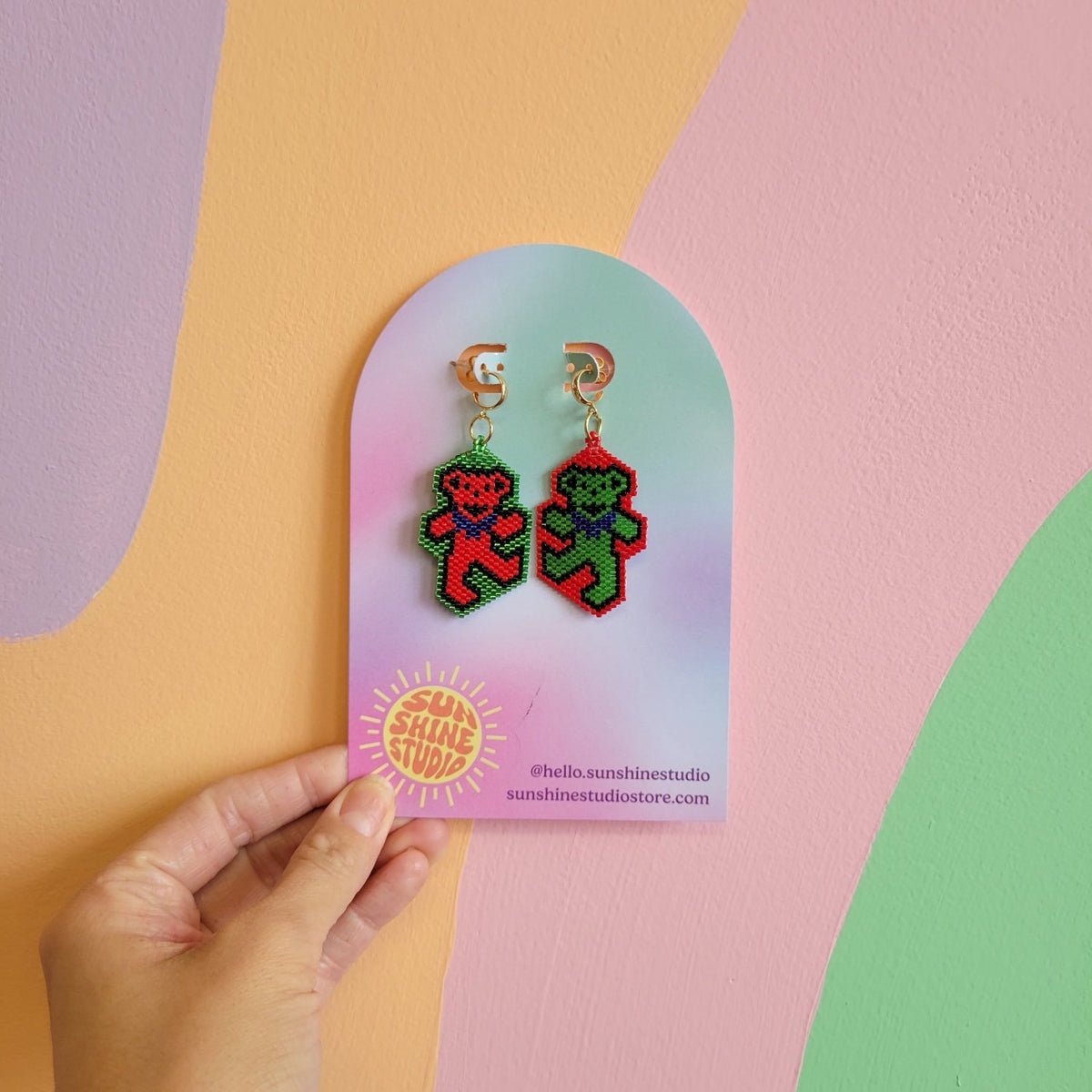 Holiday Beaded Earrings - Poppy & Vine