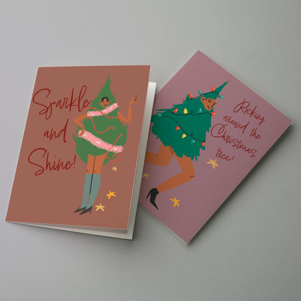 Holiday Party Greeting Cards, Set of 24 - Poppy & Vine