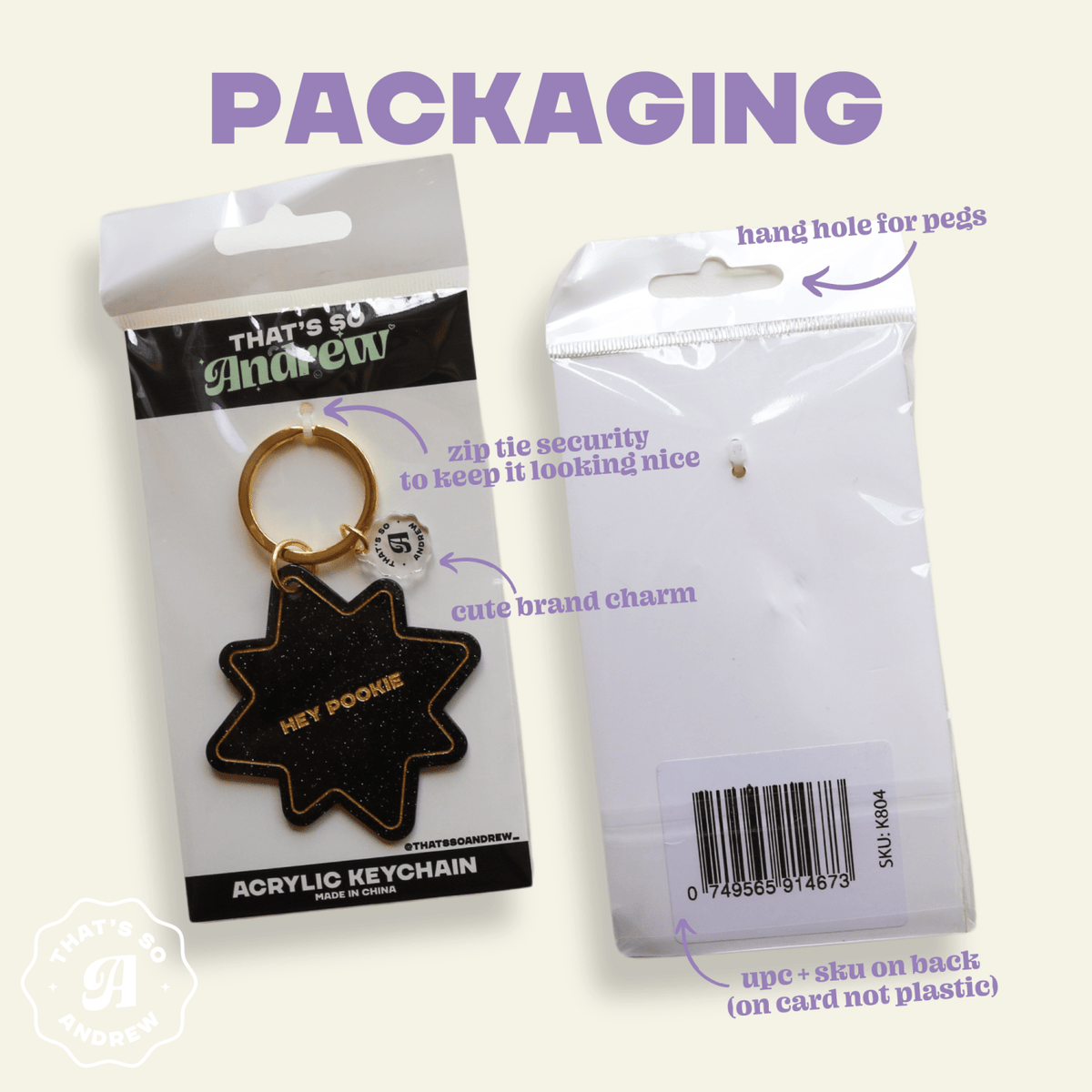Honk at Me and I'll Cry - Funny Motel Keychain - Poppy & Vine