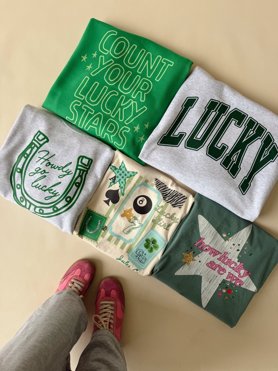 How Lucky Are We Tee - Poppy & Vine