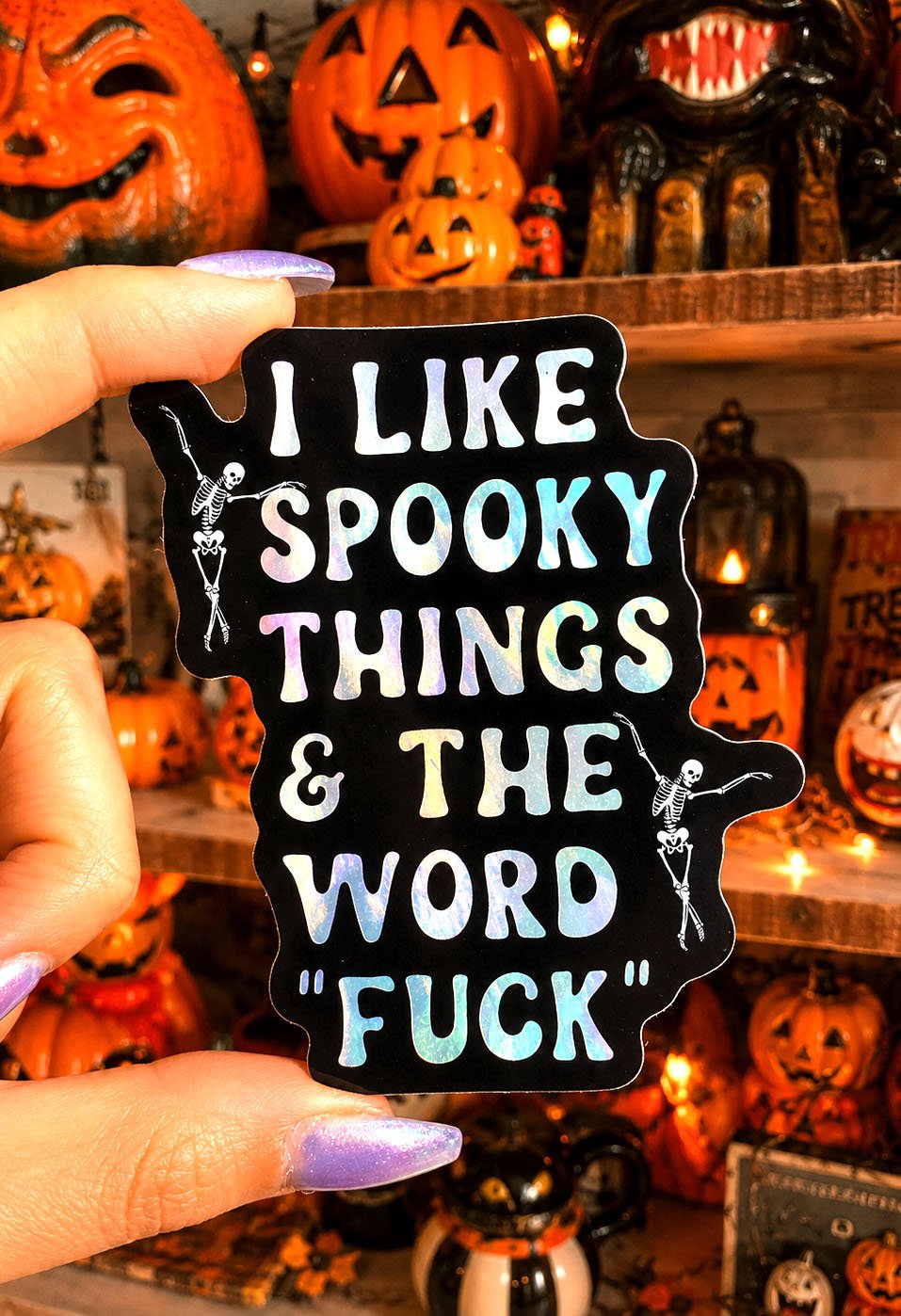 I Like Spooky Things and The Word Fuck Sticker - Poppy & Vine