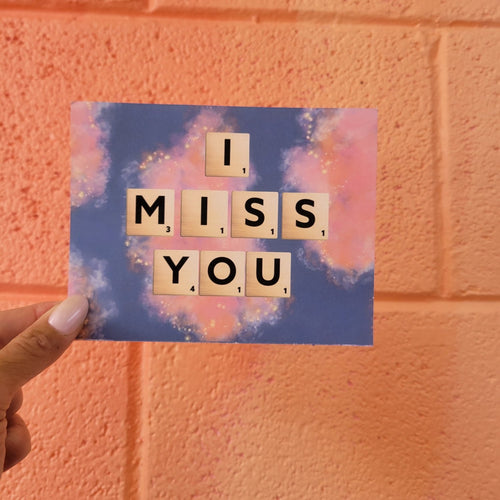 "I Miss You" - Postcard - Poppy & Vine