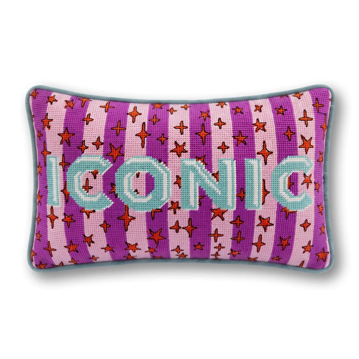 Iconic Needlepoint Pillow - Poppy & Vine