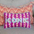Iconic Needlepoint Pillow - Poppy & Vine
