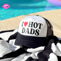 I ❤️ HOT DADS TRUCKER HAT FUNNY MOTHER TRUCKERS