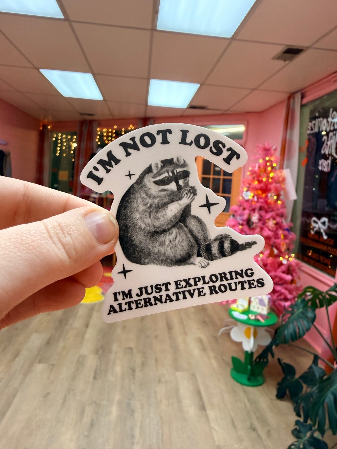 “I’m Not Lost, I’m Just Exploring Alternate Routes” Sticker - Poppy & Vine
