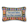 I'm The Reveal Needlepoint Pillow - Poppy & Vine