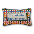 I'm The Reveal Needlepoint Pillow - Poppy & Vine