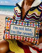 I'm The Reveal Needlepoint Pillow - Poppy & Vine