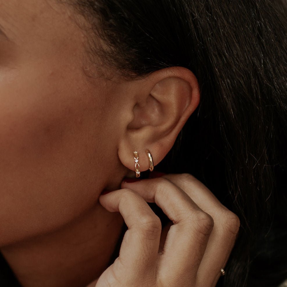 Isla Lace Hoops - Poppy & Vine
