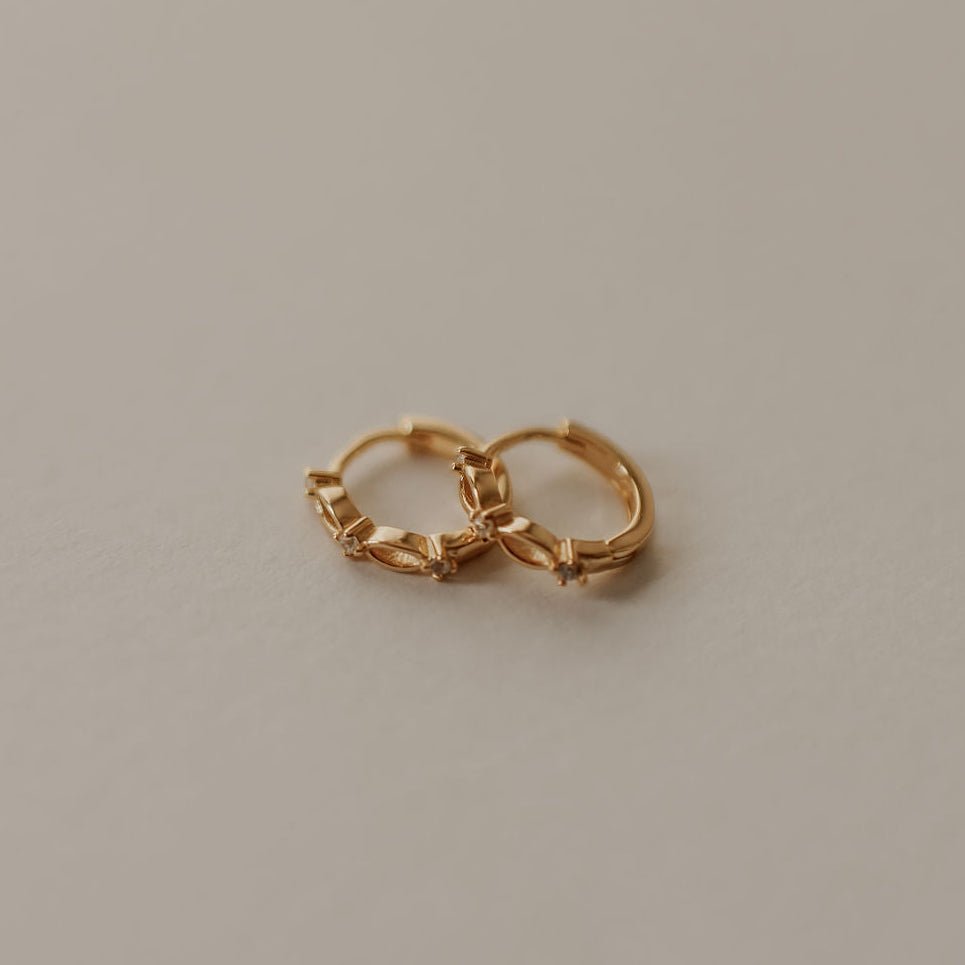 Isla Lace Hoops - Poppy & Vine