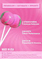 It Girl Superfood Greens Lollipops - Vegan Candy with Supergreens, Vitamins & Antioxidants - Poppy & Vine