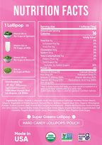 It Girl Superfood Greens Lollipops - Vegan Candy with Supergreens, Vitamins & Antioxidants - Poppy & Vine