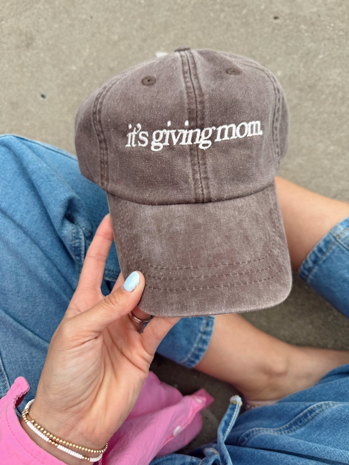It's Giving Mom Relaxed Fit Hat - Poppy & Vine