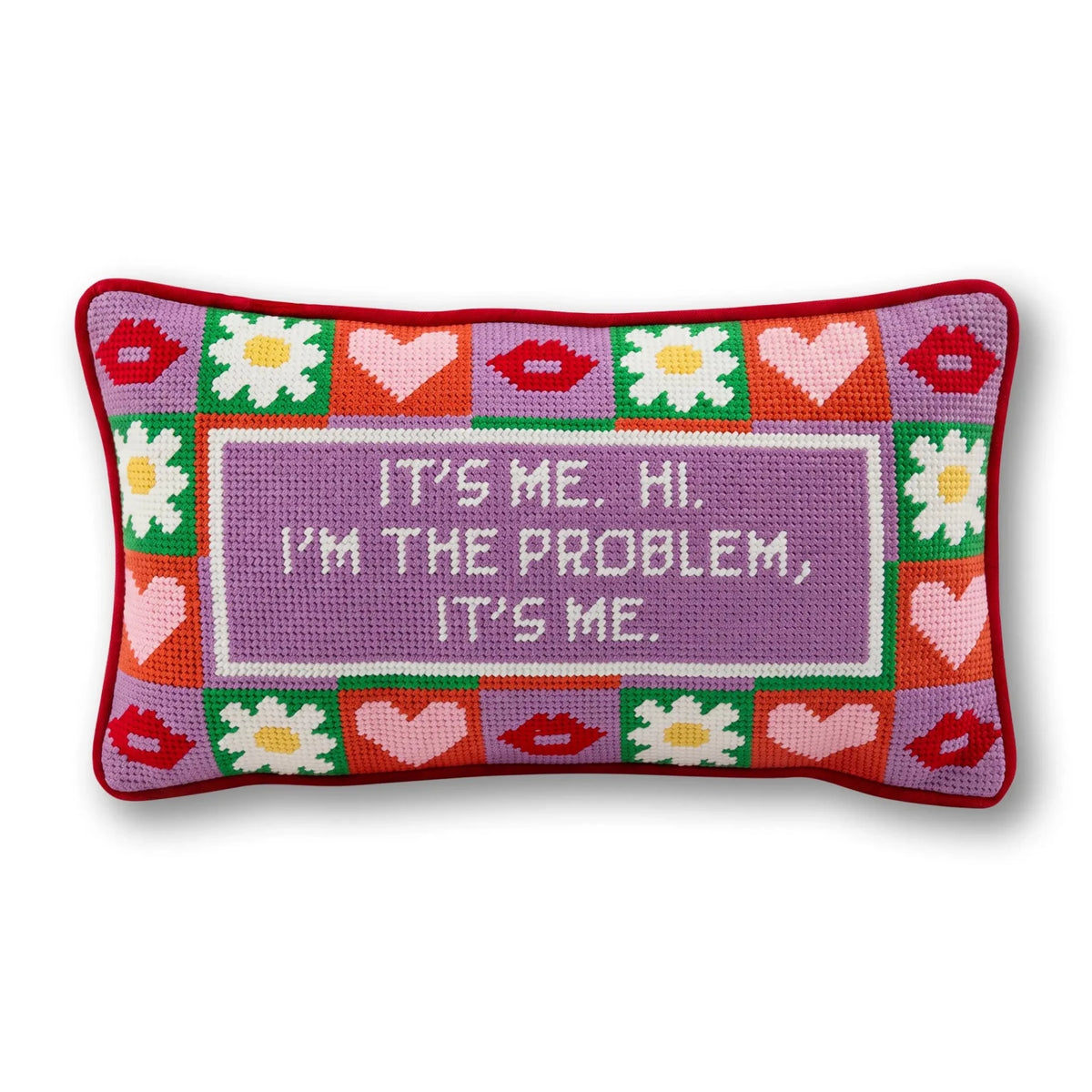 It's Me Needlepoint Pillow - Poppy & Vine