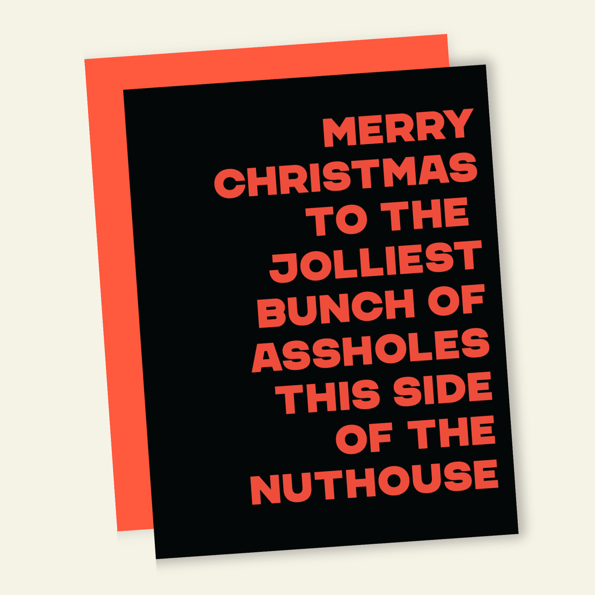Jolliest Bunch of Assholes | Funny Holiday & Christmas Greeting Card - Poppy & Vine