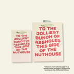 Jolliest Bunch of Assholes - Holiday Christmas Gift Bag, Funny Gift Bag, Gift Wrap - Poppy & Vine