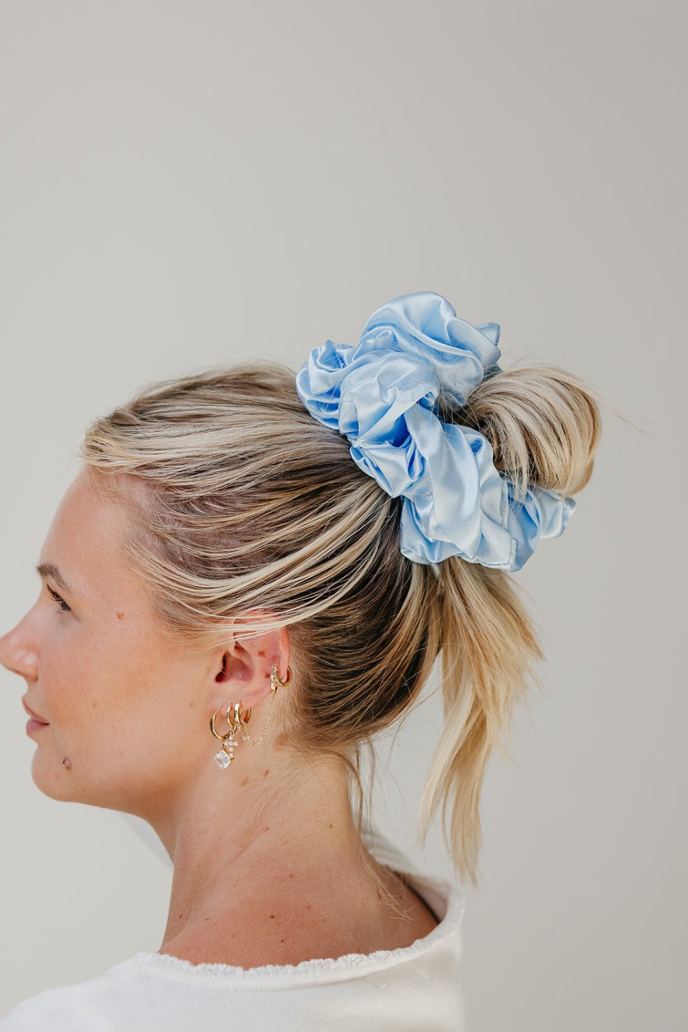 JUMBO SLEEP SILK/SATIN SCRUNCHIES - Poppy & Vine