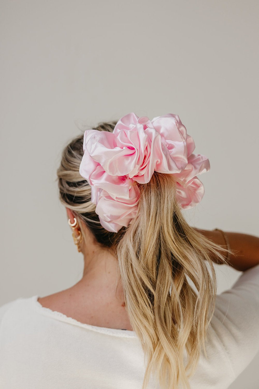 JUMBO SLEEP SILK/SATIN SCRUNCHIES - Poppy & Vine