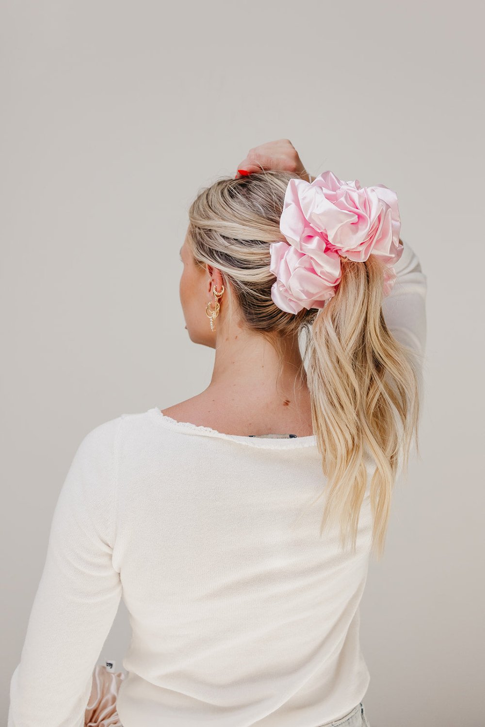 JUMBO SLEEP SILK/SATIN SCRUNCHIES - Poppy & Vine