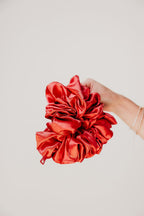 JUMBO SLEEP SILK/SATIN SCRUNCHIES - Poppy & Vine