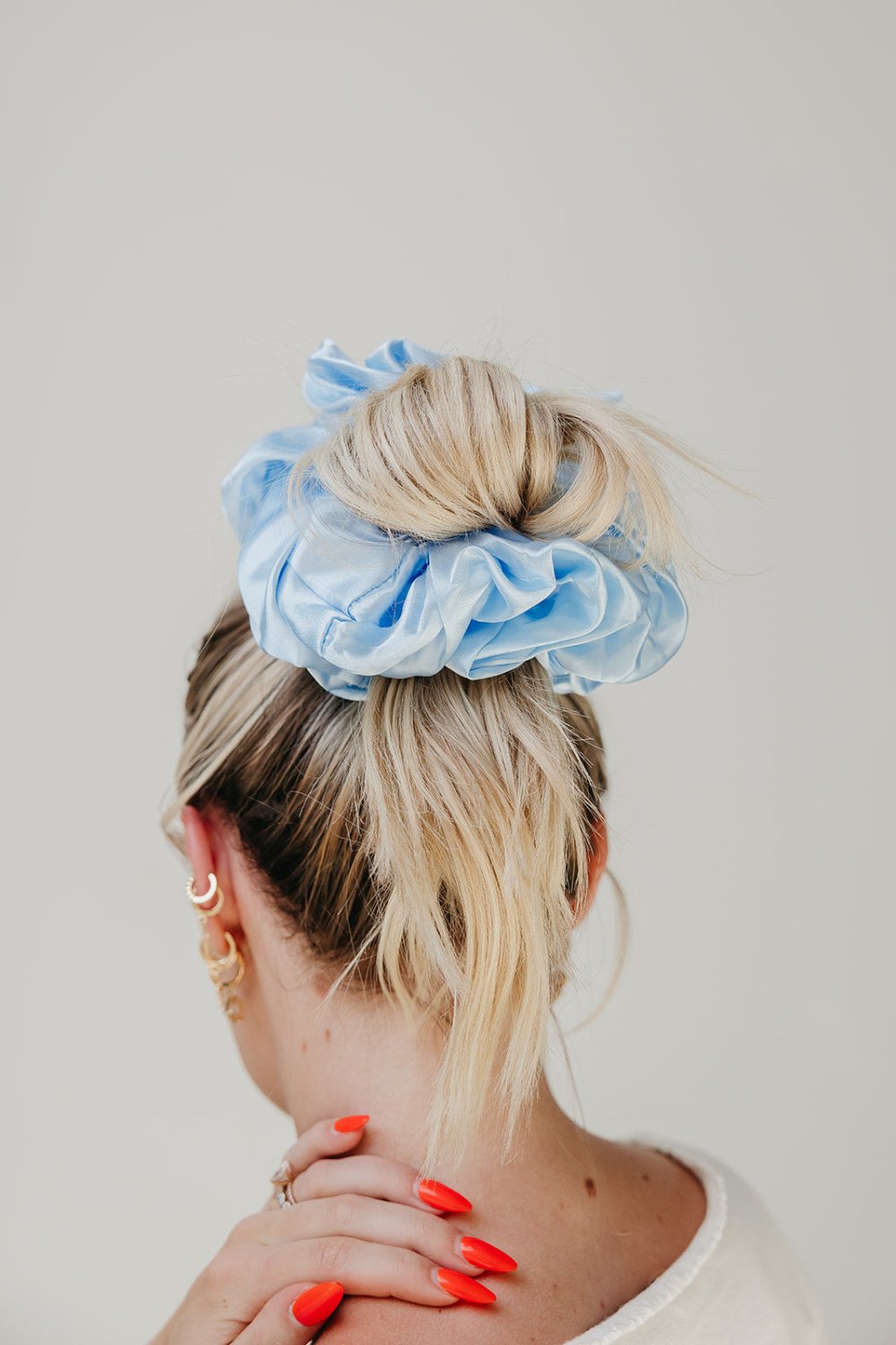 JUMBO SLEEP SILK/SATIN SCRUNCHIES - Poppy & Vine