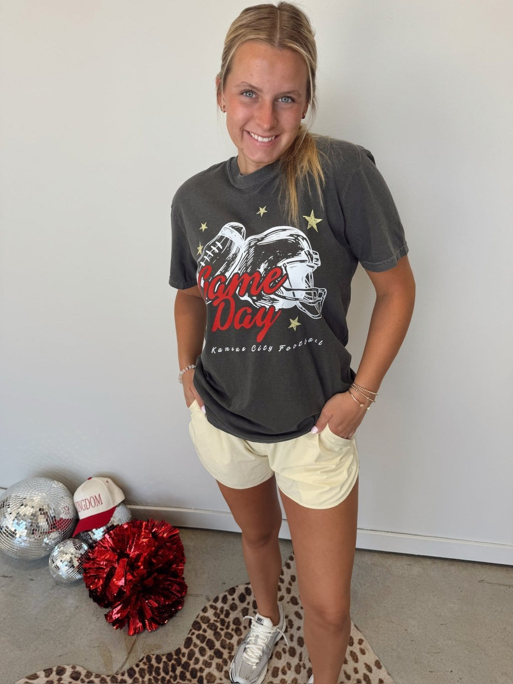 Kansas City Game Day Helmet Tee - Poppy & Vine
