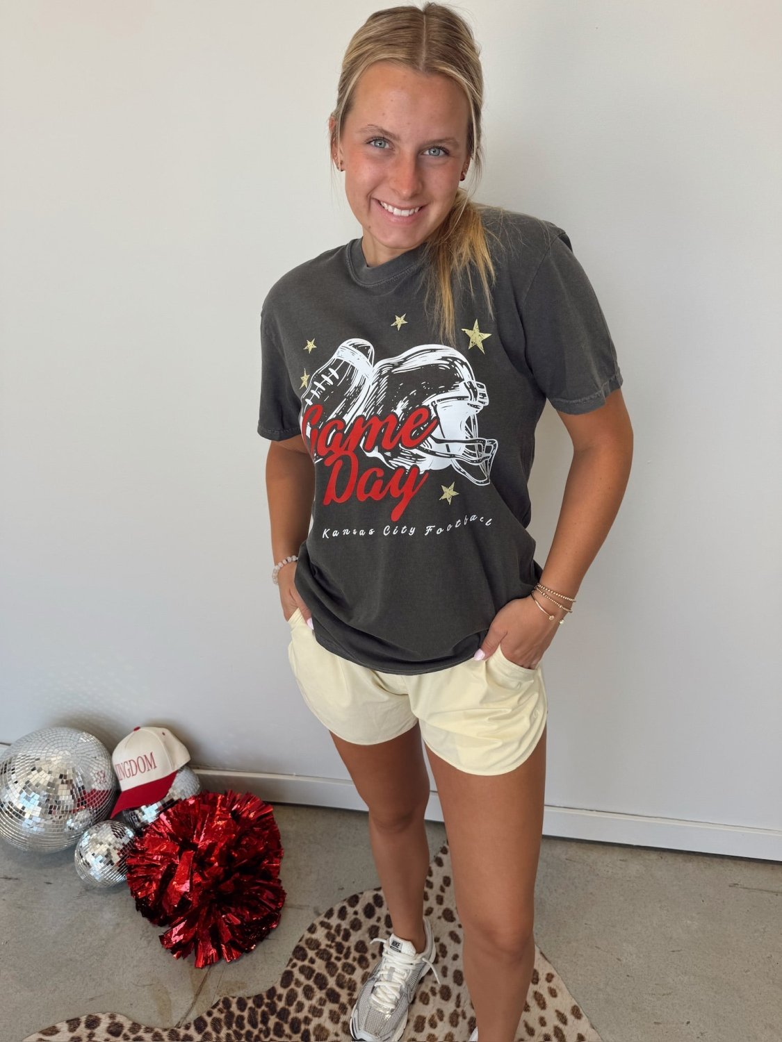 Kansas City Game Day Helmet Tee - Poppy & Vine