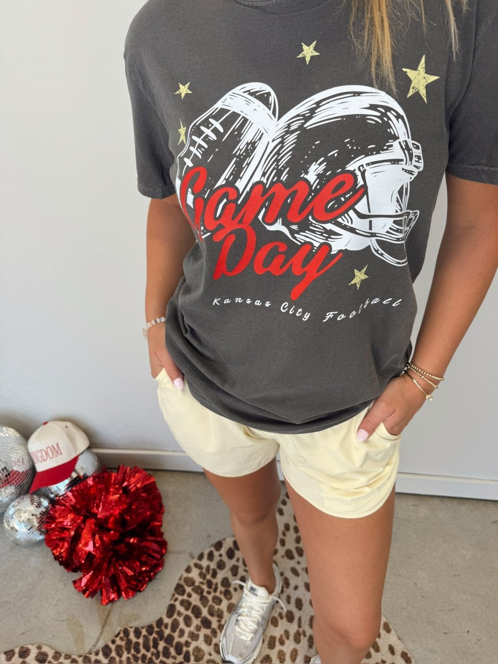 Kansas City Game Day Helmet Tee - Poppy & Vine