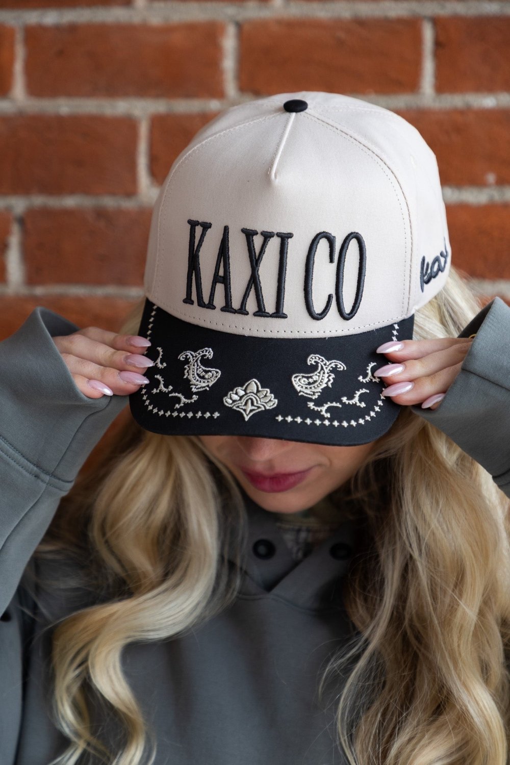 KAXI CO. PAISLEY TRUCKER HAT - Poppy & Vine