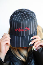KAXI CO. PIN STRIPED TRUCKER HAT - Poppy & Vine