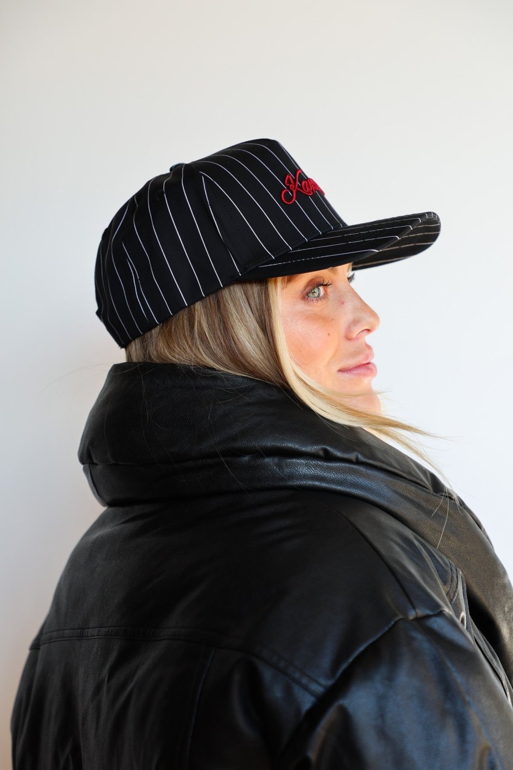 KAXI CO. PIN STRIPED TRUCKER HAT - Poppy & Vine