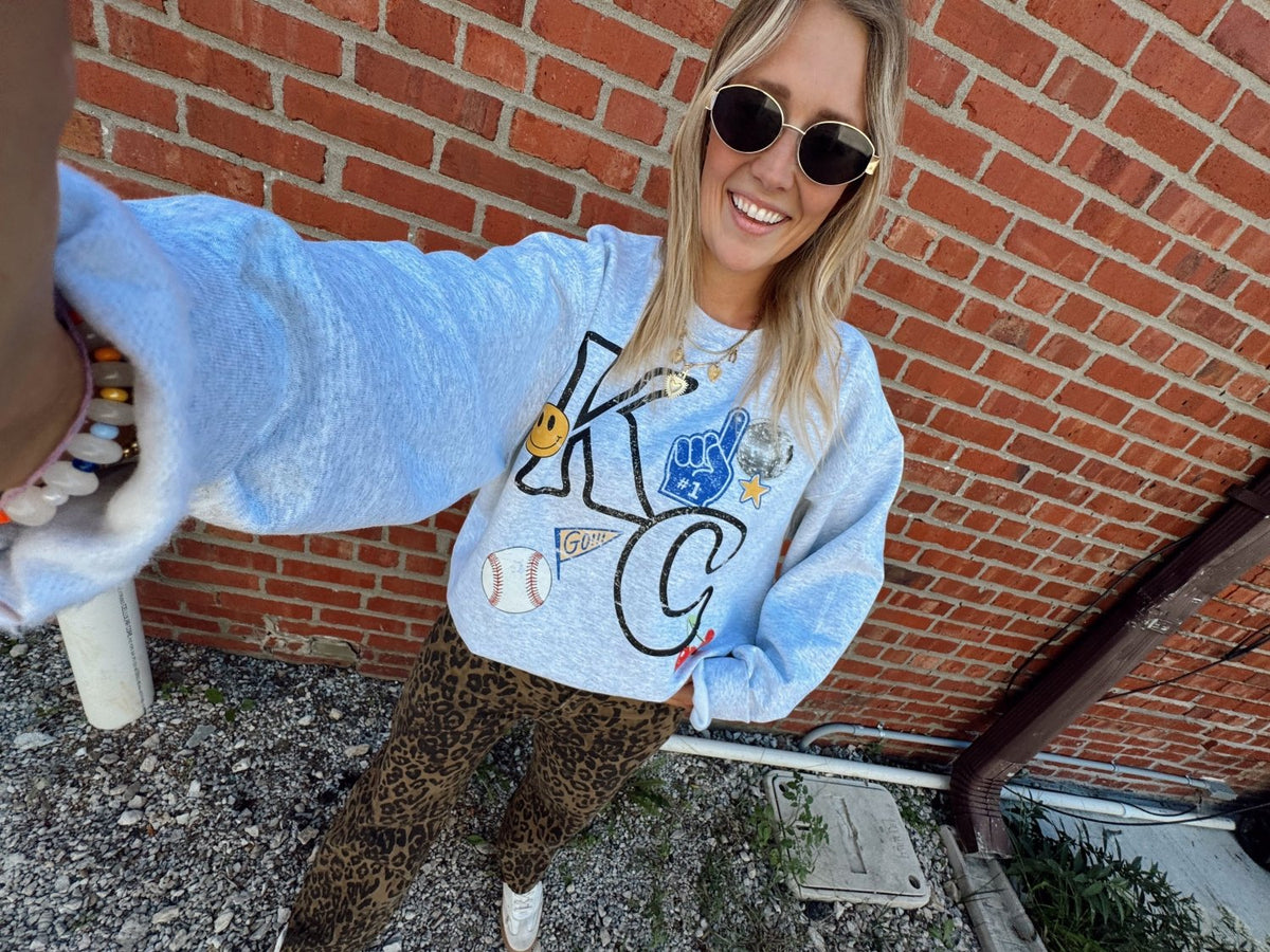 KC Icon Sweatshirt | Blue - Poppy & Vine
